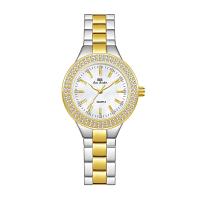 Women Wrist Watch Zinc Alloy with Glass Round plated Life water resistant & for woman & with rhinestone Length Approx 20 cm Sold By PC
