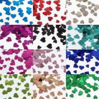PET Sequin, Heart, DIY, more colors for choice, 70x110mm, Sold By Bag