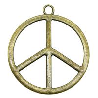 Tibetan Style Pendants, Flat Round, plated, vintage & DIY & hollow, more colors for choice, nickel, lead & cadmium free, 42mm, Sold By PC