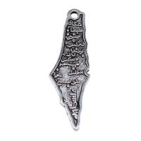 Tibetan Style Pendants, antique silver color plated, vintage & DIY, nickel, lead & cadmium free, 11x34mm, Sold By PC