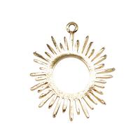 Zinc Alloy Pendants Sun gold color plated vintage & DIY & hollow nickel lead & cadmium free Sold By PC