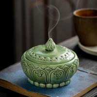 porcelaine Brûleur d’encens, fait à la main, pour la maison et le bureau & durable, 107x88mm, Vendu par PC