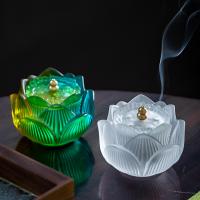Cristal de murano Quemador de incienso, hecho a mano, para el hogar y la oficina & Sostenible, más colores para la opción, 100x80mm, Vendido por UD