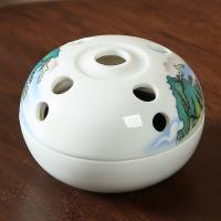 Porcelana Quemador de incienso, hecho a mano, para el hogar y la oficina & Sostenible, 77x54mm, Vendido por UD