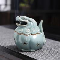 Porcelain Incense Burner, handmade, for home and office & durable, more colors for choice, 105x90x100mm, Sold By PC