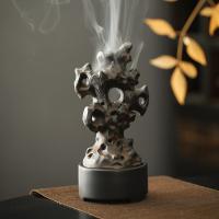 porcelaine Brûleur d’encens, fait à la main, pour la maison et le bureau & durable, 97x86x195mm, Vendu par PC