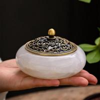 Lampwork Incense Burner, handmade, for home and office & durable, more colors for choice, 98x70mm, Sold By PC
