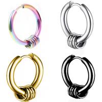 Stainless Steel Huggie Hoop Earring 304 Stainless Steel Vacuum Ion Plating fashion jewelry & Unisex Sold By PC