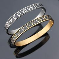 Stainless Steel Bangle, 304 Stainless Steel, plated, fashion jewelry & Unisex & epoxy gel, more colors for choice, 65mm, Sold By PC