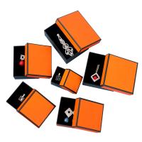 Подарочные коробочки для ювелирных изделий, бумага, разный размер для выбора, оранжевый, продается PC