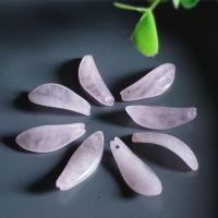 Hair Accessories DIY Findings, Rose Quartz, petals, 8x20mm, Sold By PC