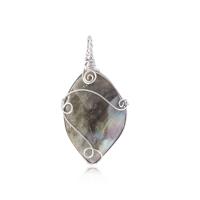 Gemstone Pendants Jewelry Labradorite with 304 Stainless Steel irregular DIY 10-25mm Sold By Lot