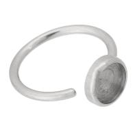 316 Stainless Steel Bezel Ring Base, polished, DIY, original color, 10mm, Sold By PC