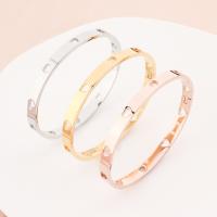 Stainless Steel Bangle 304 Stainless Steel plated fashion jewelry & for woman 5.7mm 60mm Sold By PC
