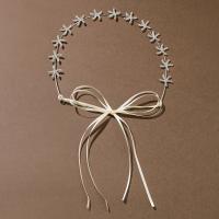 Headband Zinc Alloy & for woman & with rhinestone nickel lead & cadmium free 360mm 20*20mm Sold By PC