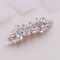 Hair Snap Clips, Tibetan Style, different styles for choice & for woman & with rhinestone, more colors for choice, nickel, lead & cadmium free, 90x30mm, Sold By PC