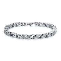 Stainless Steel Jewelry Bracelet 304 Stainless Steel polished fashion jewelry & for man original color 5mm Length Approx 8.27 Inch Sold By PC