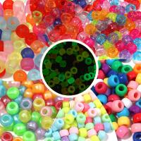 Acrylic Jewelry Beads, Flat Round, DIY & different size for choice & luminated, more colors for choice, 200PCs/Bag, Sold By Bag