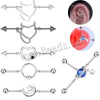 Stainless Steel Ear Piercing Jewelry 316L Stainless Steel Unisex & hollow Sold By PC