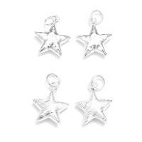 925 Sterling Silver Pendant, Star, DIY, more colors for choice, 18x21x6mm, Hole:Approx 6mm, Sold By PC