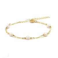 Tibetan Style Anklet, with Plastic Pearl, with 1.97inch extender chain, fashion jewelry & different styles for choice & for woman, more colors for choice, nickel, lead & cadmium free, Length:Approx 7.87 Inch, Sold By PC