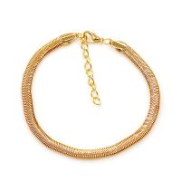 Zinc Alloy Anklet plated fashion jewelry & for woman nickel lead & cadmium free Length Approx 7.87 Inch Sold By PC