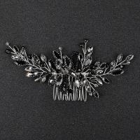 Decorative Hair Combs, Tibetan Style, fashion jewelry & for woman & with rhinestone, more colors for choice, nickel, lead & cadmium free, 135x65mm, Sold By PC