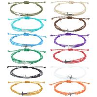 Mode créer Bracelets cordon de cire, corde de cire, unisexe & réglable, plus de couleurs à choisir, Longueur Environ 16-26 cm, Vendu par PC