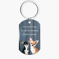 Bag Purse Charms Keyrings Keychains 304 Stainless Steel printing portable & Unisex Sold By PC