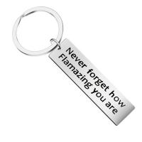 Bag Purse Charms Keyrings Keychains 304 Stainless Steel Vacuum Ion Plating Unisex & with letter pattern 25mm Sold By PC