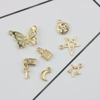 Zinc Alloy Pendants gold color plated DIY golden nickel lead & cadmium free Sold By PC