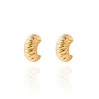 Brass Stud Earring, 18K gold plated, fashion jewelry & for woman, more colors for choice, nickel, lead & cadmium free, 20x20mm, Sold By Pair