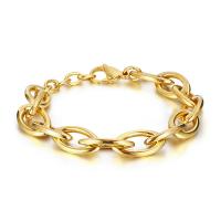 Stainless Steel Jewelry Bracelet 304 Stainless Steel with 1.18inch extender chain fashion jewelry & Unisex 13mm Length Approx 8.27 Inch Sold By PC