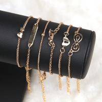 Tibetan Style Bracelet, with 1.97inch extender chain, gold color plated, 6 pieces & fashion jewelry & Unisex, nickel, lead & cadmium free, Length:Approx 7.48 Inch, Sold By Set