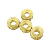 Brass Spacer Beads gold color plated fashion jewelry & DIY golden Approx 2mm Sold By PC