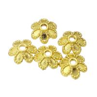 Brass Χάντρα Cap, Ορείχαλκος, χρώμα επίχρυσο, κοσμήματα μόδας & DIY, χρυσαφένιος, 5.50x6x2mm, Τρύπα:Περίπου 0.5mm, Sold Με PC