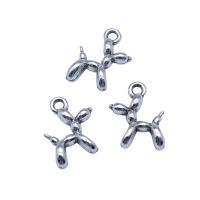 Tibetan Style Pendants, Dog, antique silver color plated, vintage & DIY, nickel, lead & cadmium free, 10x14mm, Sold By PC
