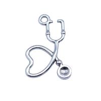 Zinc Alloy Pendants Stethoscope antique silver color plated vintage & DIY nickel lead & cadmium free Sold By PC