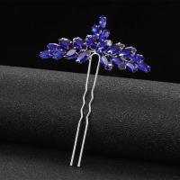 Hair Stick, Tibetan Style, fashion jewelry & for woman & with rhinestone, more colors for choice, nickel, lead & cadmium free, 100x75mm, Sold By PC