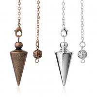 Brass Pendulum, Conical, plated, fashion jewelry & Unisex, more colors for choice, nickel, lead & cadmium free, 15*38mm,8mm, Sold By PC