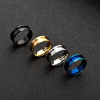Rustfrit stål fingre Ringe, 201 rustfrit stål, poleret, mode smykker & Unisex & forskellig størrelse for valg, flere farver til valg, 8x2mm, Solgt af PC