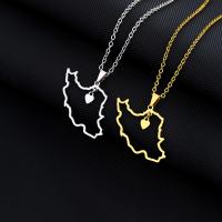Stainless Steel Jewelry Necklace 304 Stainless Steel Map plated fashion jewelry & Unisex Sold Per Approx 19.69 Inch Strand