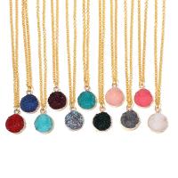 Resin Necklace Zinc Alloy with Resin with 5cm extender chain gold color plated for woman nickel lead & cadmium free Length 45 cm Sold By PC