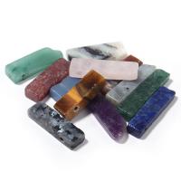 Gemstone Pendants Jewelry, Natural Stone, Cube, DIY & different materials for choice, more colors for choice, about:31-44mm, 5PCs/Bag, Sold By Bag