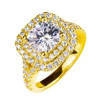 Rhinestone палец кольцо, Латунь, Геометрический узор, Другое покрытие, регулируемый & Женский & со стразами, Много цветов для выбора, размер:6-8, продается PC