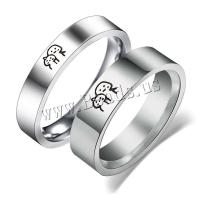 Палец кольцо из нержавеющей стали, Нержавеющая сталь 304, Мужская & разный размер для выбора, Много цветов для выбора, размер:6-13, продается PC