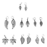 925 Sterling Silver Pendant, Leaf, vintage & DIY & hollow, more colors for choice, Sold By PC