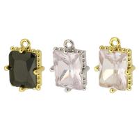 Cubic Zirconia Brass Pendants plated fashion jewelry & DIY & with cubic zirconia Approx 1mm Sold By PC