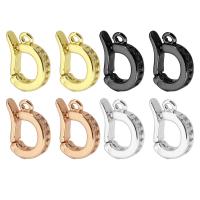 Brass Jewelry Clasps plated fashion jewelry & DIY & micro pave cubic zirconia Approx 1mm Sold By PC