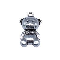 Tibetan Style Animal Pendants, Bear, antique silver color plated, vintage & DIY, nickel, lead & cadmium free, 11x17mm, Sold By PC